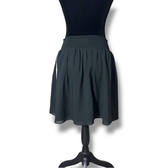 A New Day NWT XL Ebony Fully Lined High Wide Waistband Fit and Flare Mini Skirt - Picture 2 of 15
